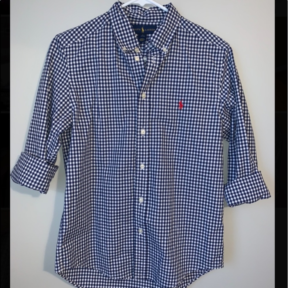 Raulph lauren polo plaid button up (gingham)